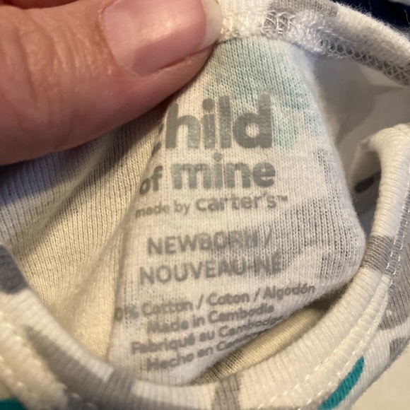 Carter's Blue and White Outfits-Dinosaur - Picture 3 of 7